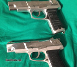 (2) Ruger P89 9mm nickel pistols