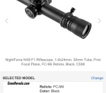 NightForce NX8 1-8x Mil *NIB*