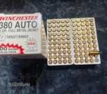 Winchester USA380VP .380 Auto (ACP) 95gr Full Metal Jacket (FMJ)